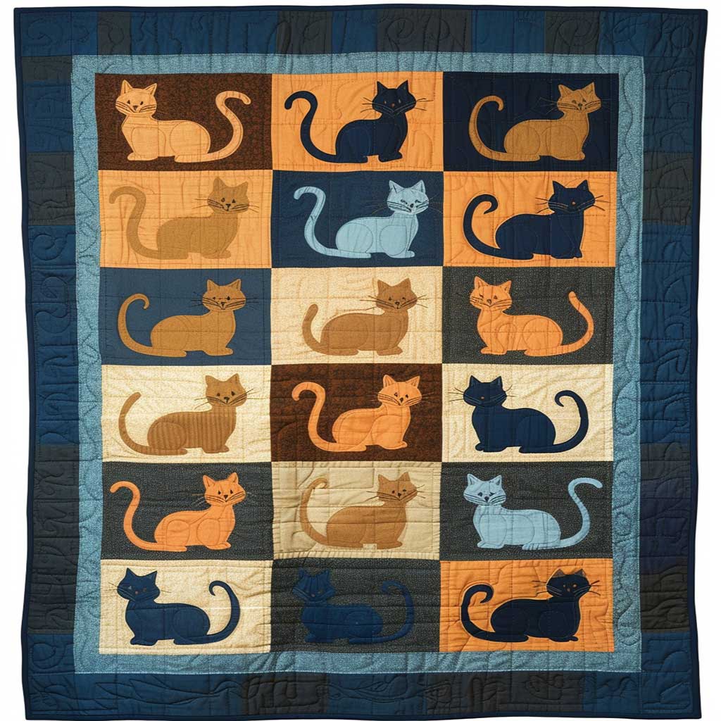 Cat Shape WJ2108002CL Quilt