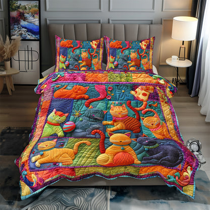 Cute Cats And Colorful Yarns XR0808061CL Duvet Cover Set