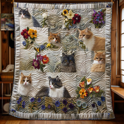 Cat Flower Vintage YR2008001CL Quilt