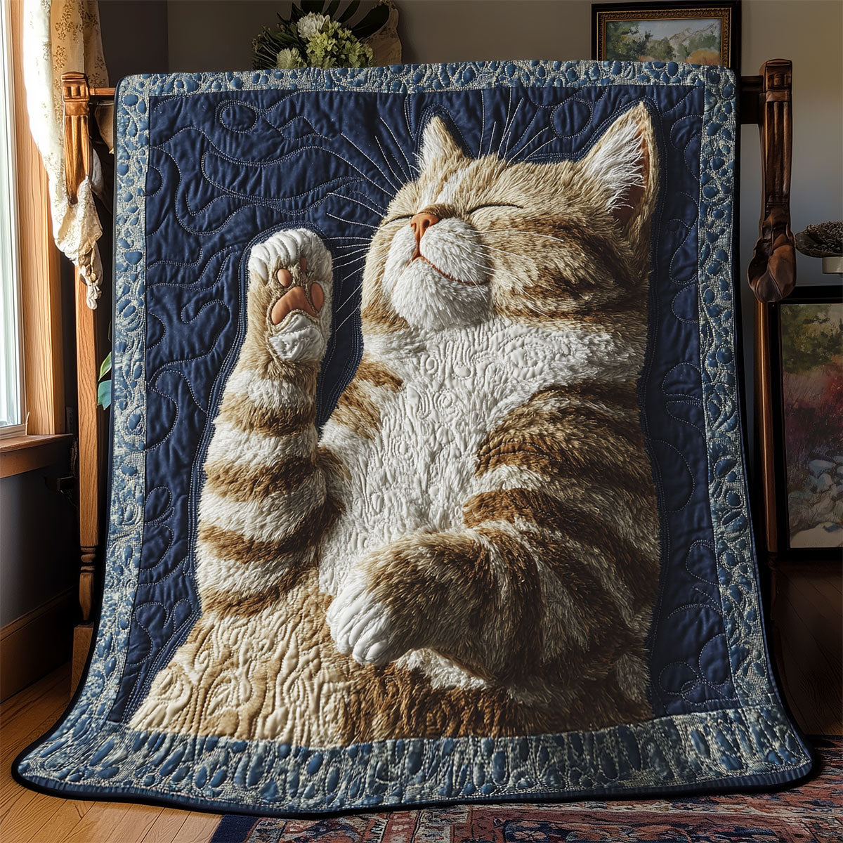 Cat Sleeping WX0702016CL Quilt
