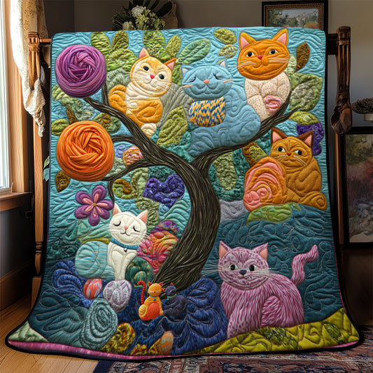 Tree Cat YR1112032CL Quilt