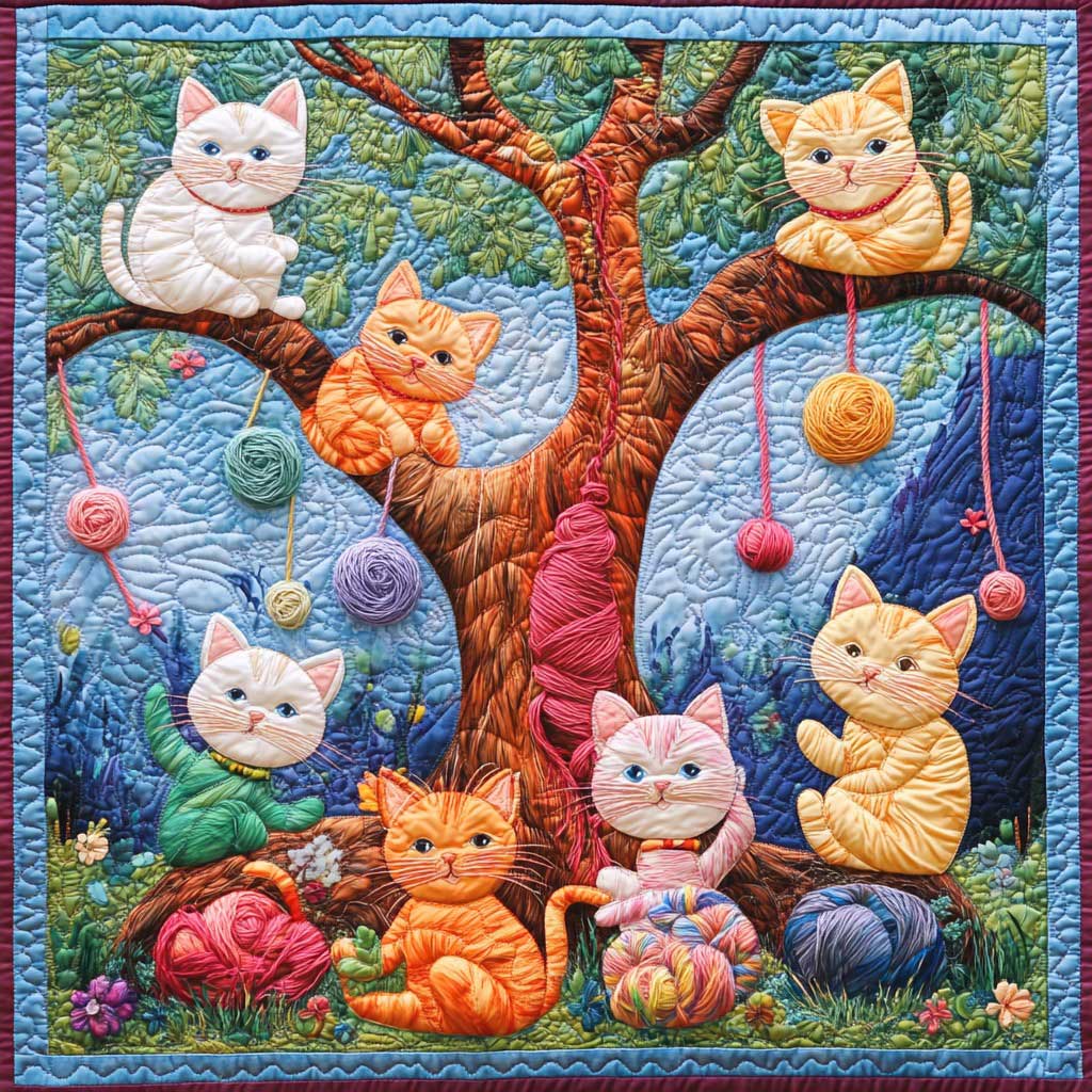 Cats And Yarns WM0508040CL Quilt