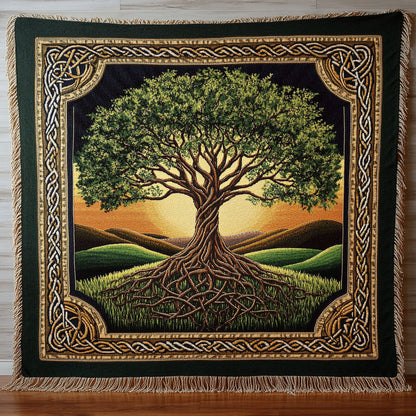 Celtic Tree Spirit CW2401004CL Woven Throw Blanket