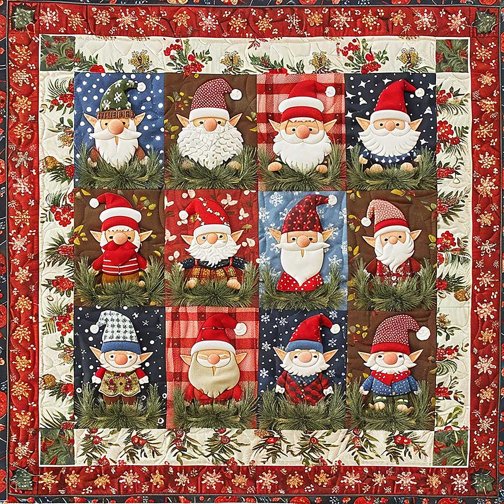 Chibi Gnomes WM1508059CL Quilt