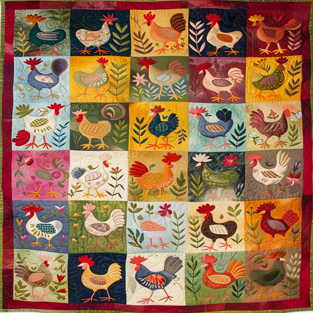 Chicken WJ0306007CL Quilt