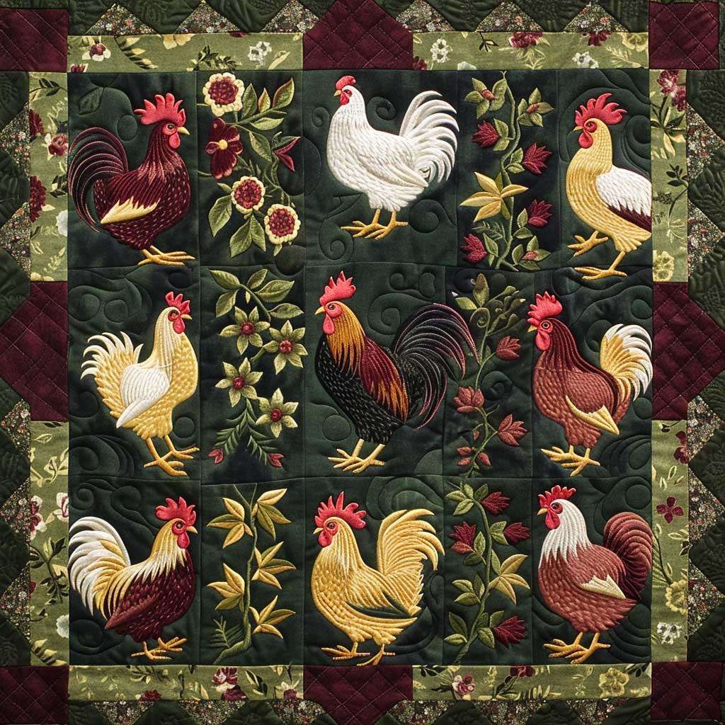 Chicken WJ0909007CL Quilt