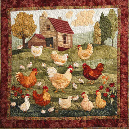 Chicken Yard WJ0808010CL Quilt