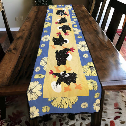Chicken WJ1008049WQ Quilted Table Runner