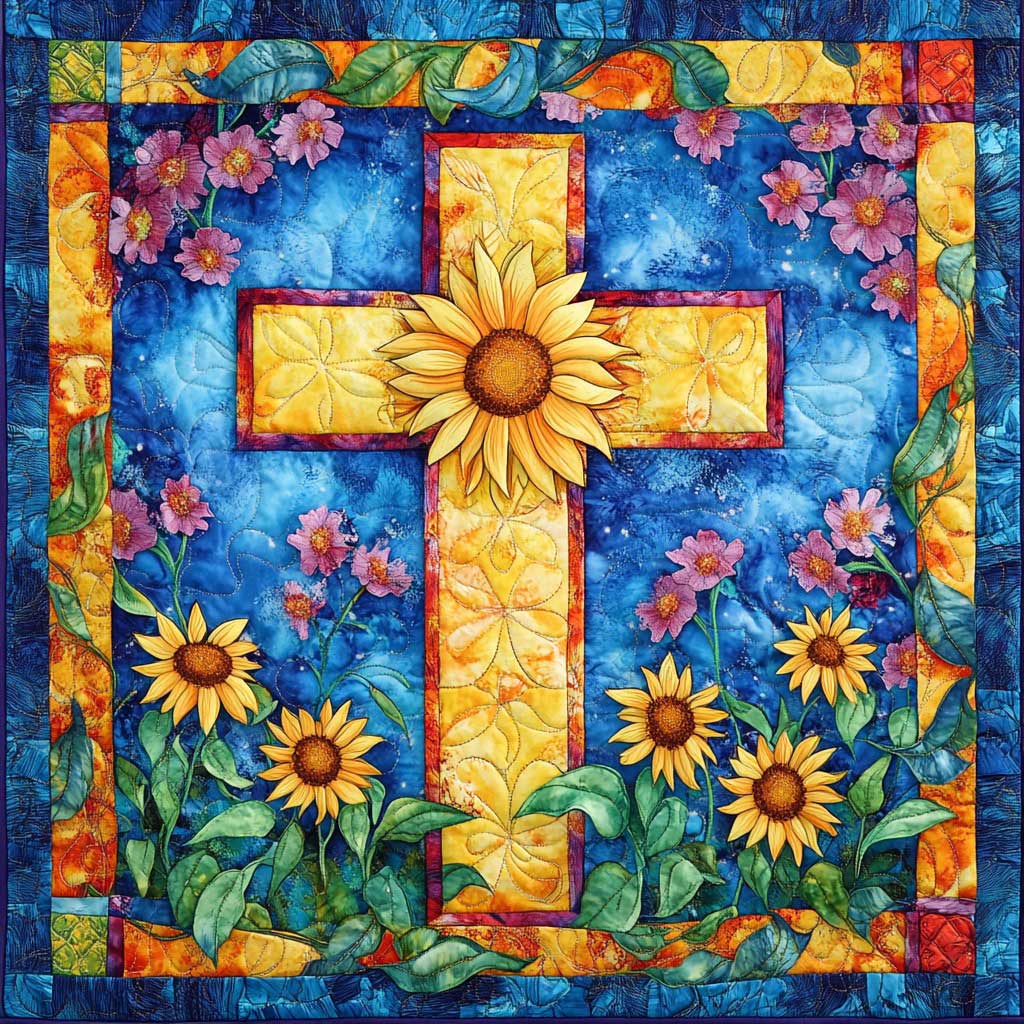 Christian Cross WM2108023CL Quilt