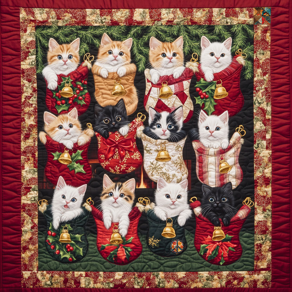 Christmas Baby Cat Gift WJ1010009CL Quilt