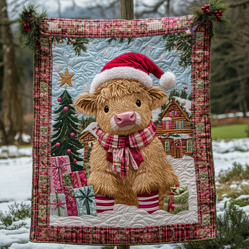 Christmas Baby Cow WJ1010011CL Quilt