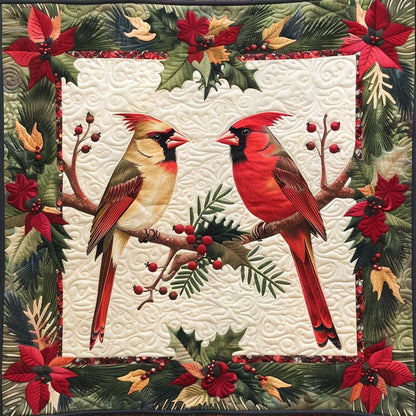 Christmas Cardinal WJ2008011CL Quilt