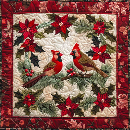 Christmas Cardinals Couple WM0509031CL Quilt