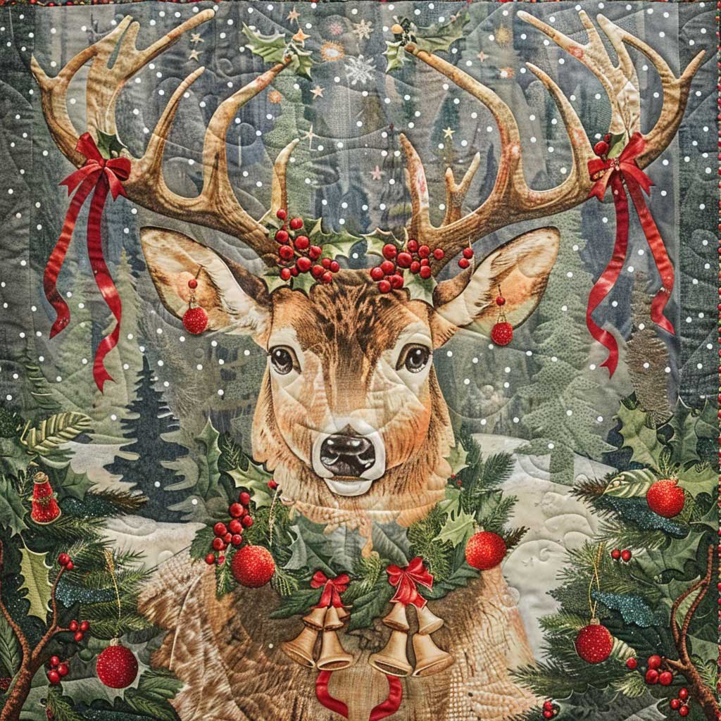 Christmas Deer Decor WM2808097CL Quilt