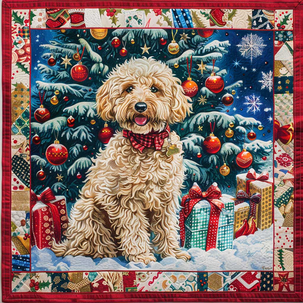 Christmas Dog WJ0509003CL Quilt