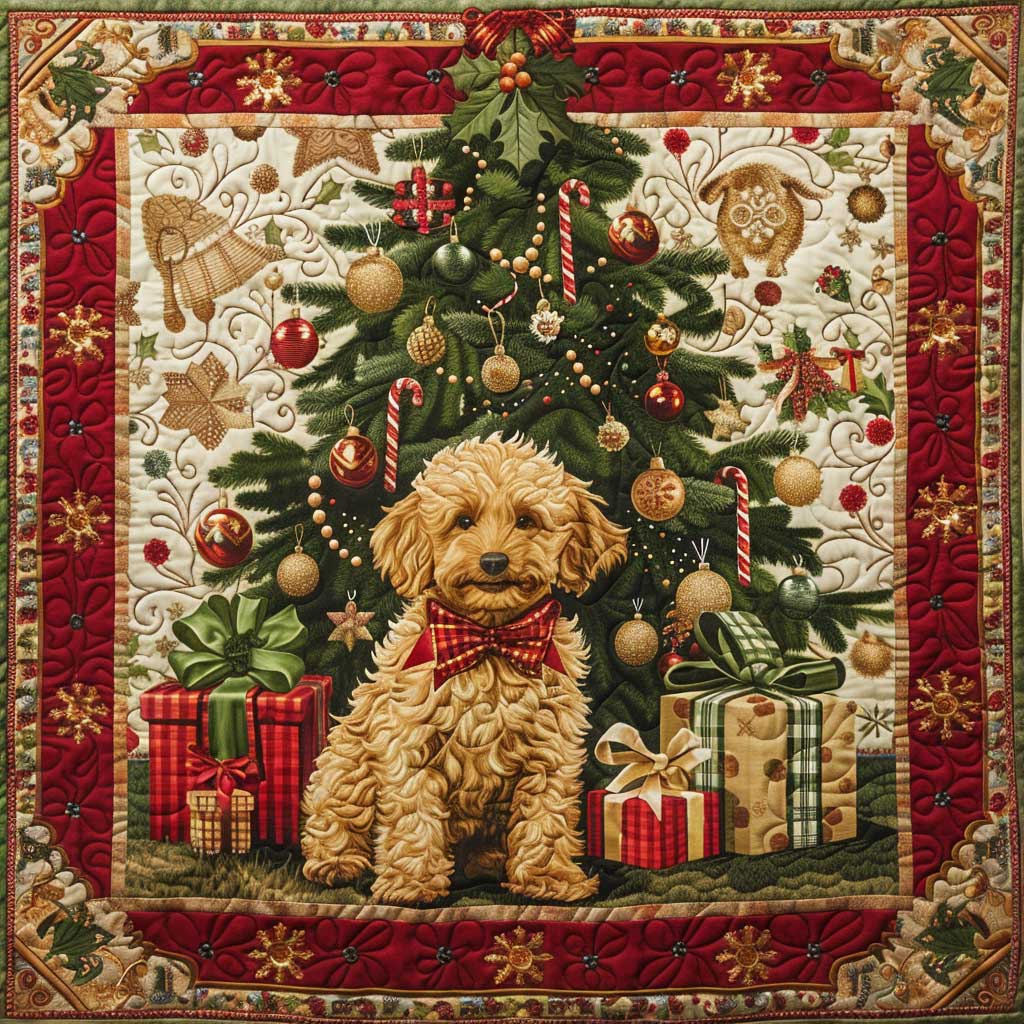 Christmas Dog WJ0609002CL Quilt