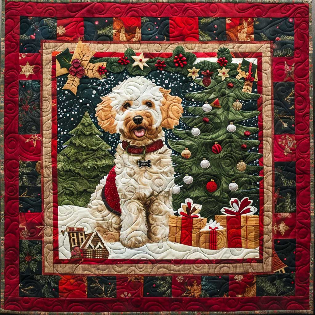 Christmas Dog WJ2708009CL Quilt