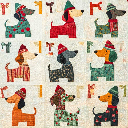 Christmas Dog WM0208008CL Quilt
