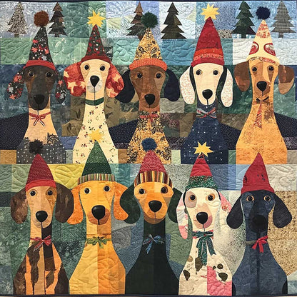 Christmas Dogs WM1408044CL Quilt