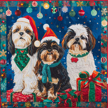 Christmas Dogs WM2408040CL Quilt