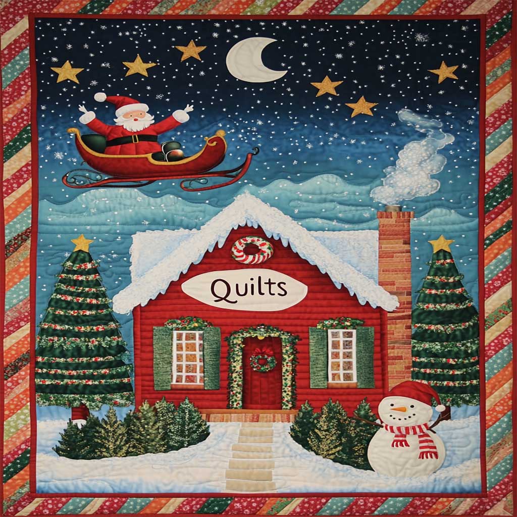 Christmas House WJ0808013CL Quilt