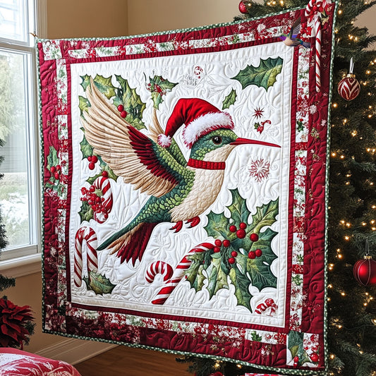 Christmas Hummingbird WJ1010016CL Quilt