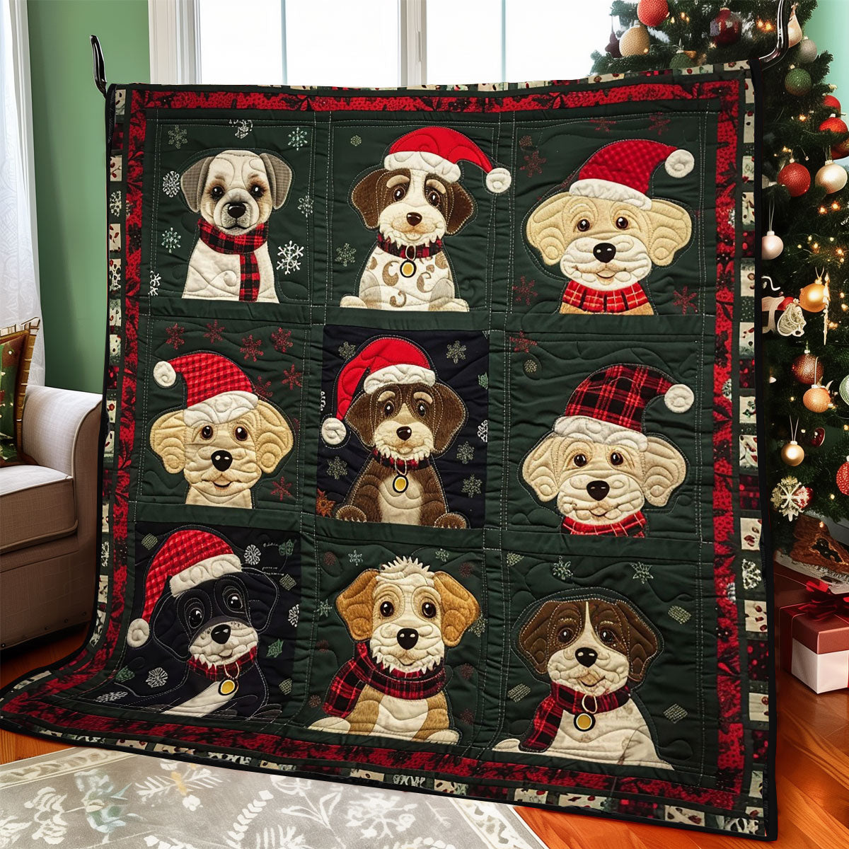 Paw-sitive Christmas WO1308002CL Quilt