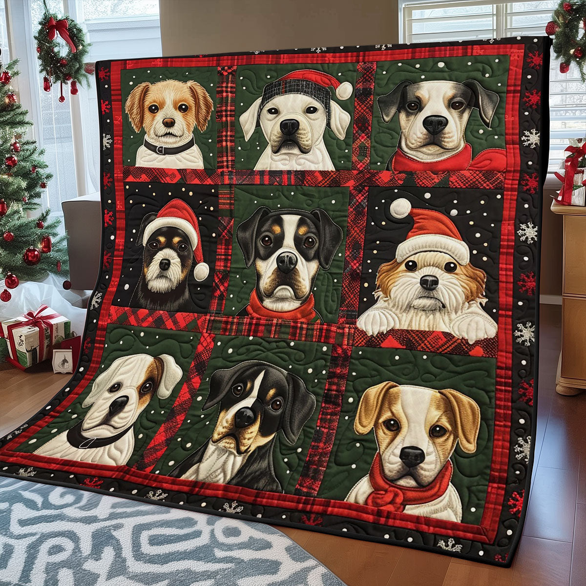 Pupie And Christmas Cheer WO1308001CL Quilt