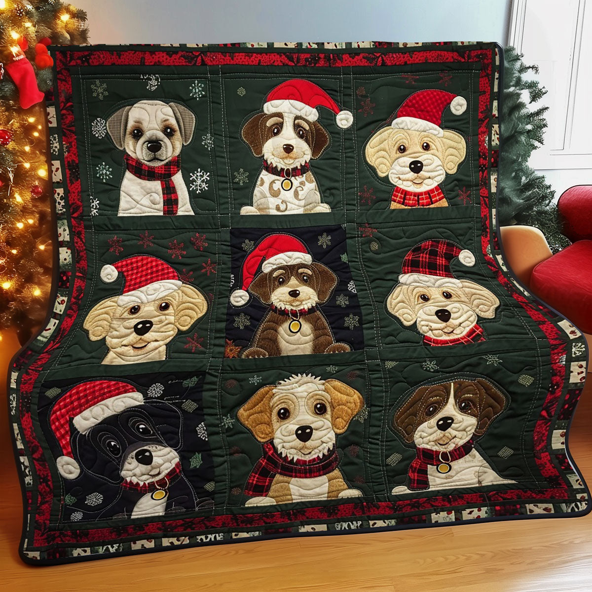 Paw-sitive Christmas WO1308002CL Quilt