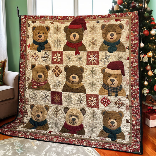 Bear And Christmas WO2208022CL Quilt