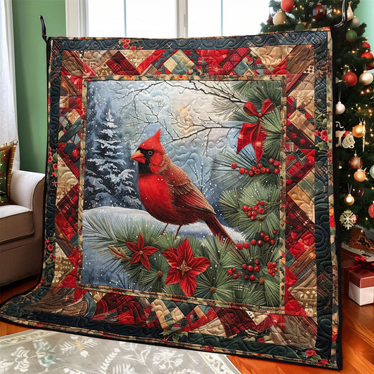 Cardinal In The Winter WO2208010CL Quilt