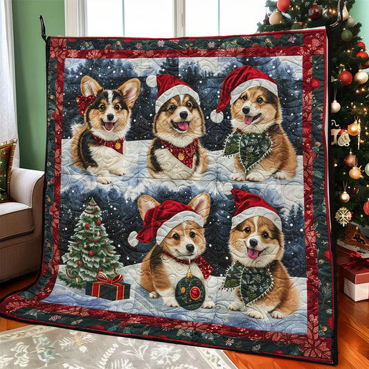 Christmas Countdown With Corgi WO1908006CL Quilt