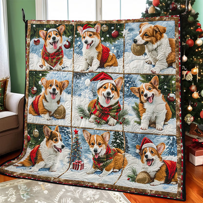 Corgi's Jolly Christmas WO1908003CL Quilt