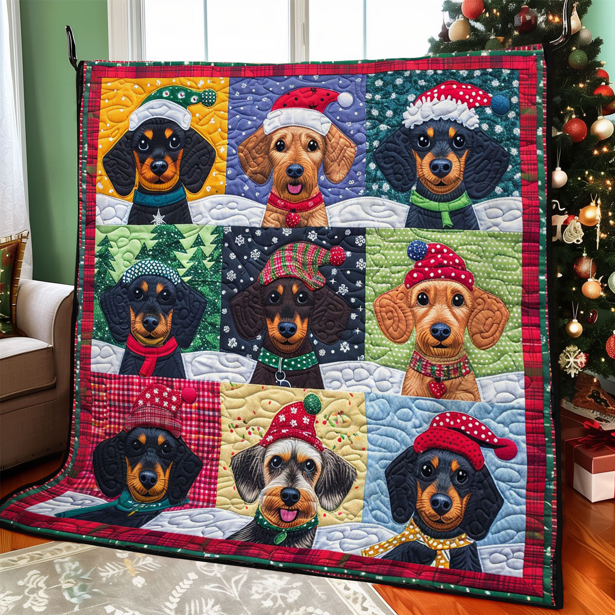 Doxie Cute WO2308004CL Quilt