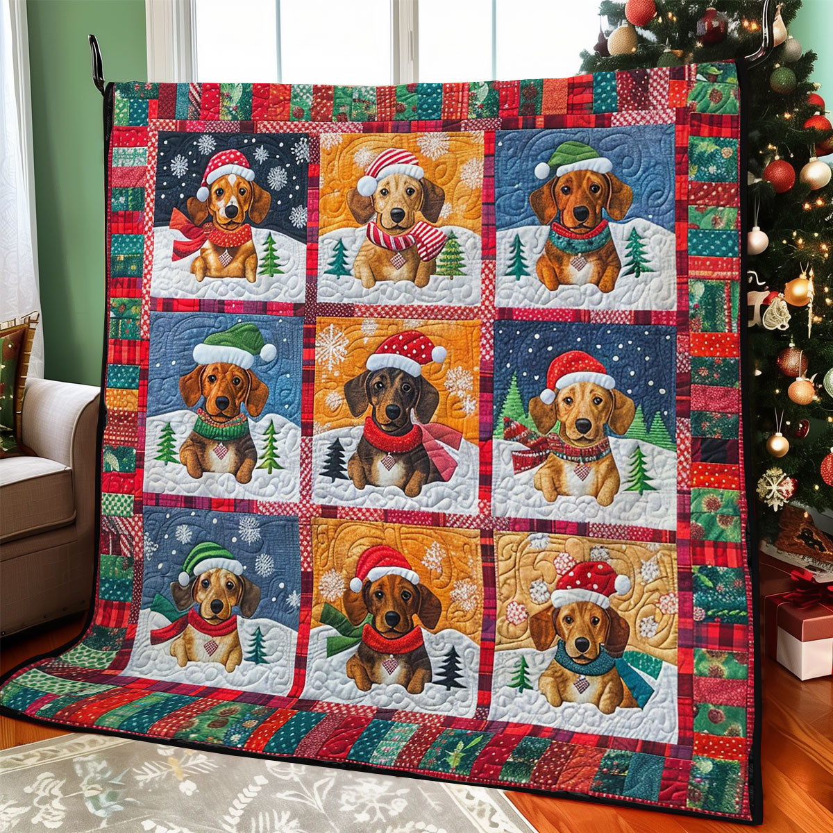 Doxie Dogs WO2308005CL Quilt