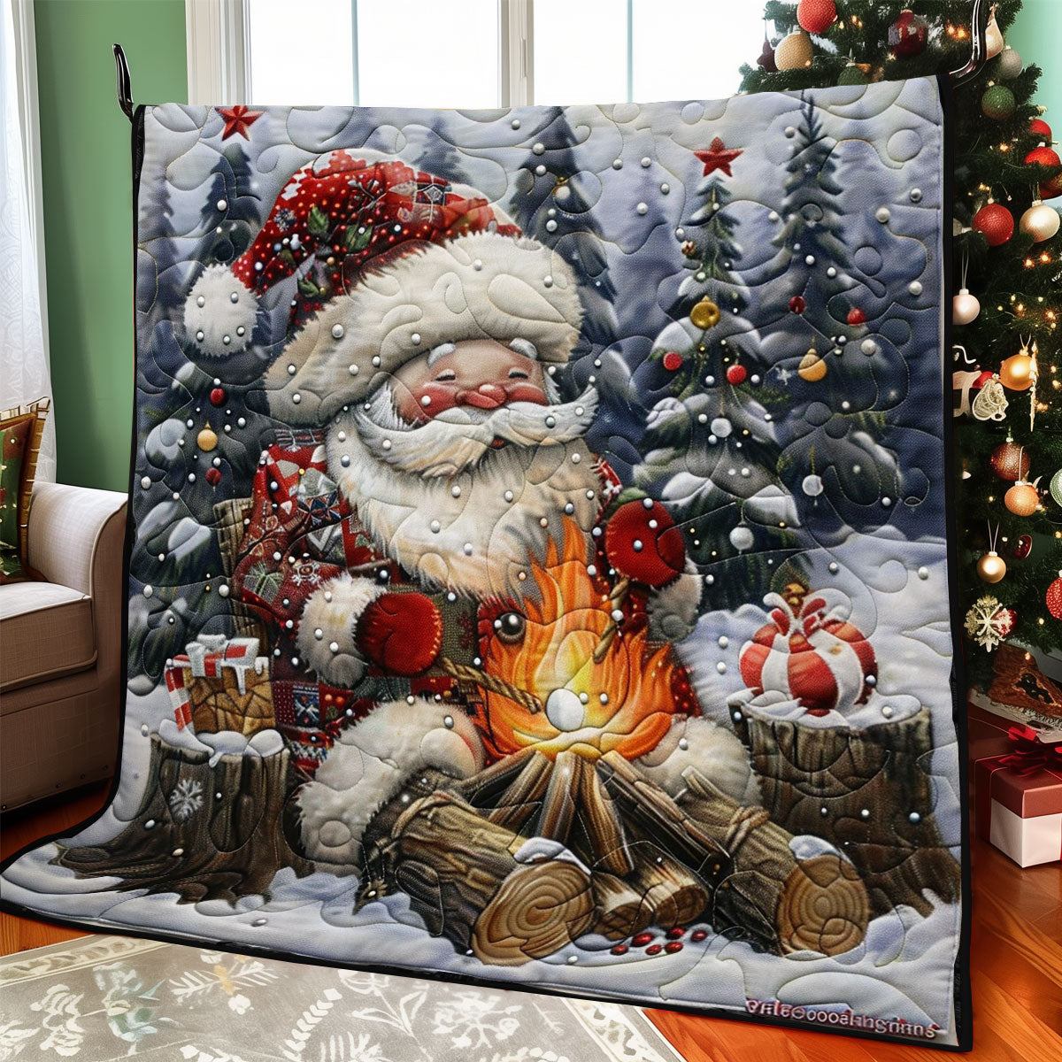 Gnomes By The Fire WO2908031CL Quilt