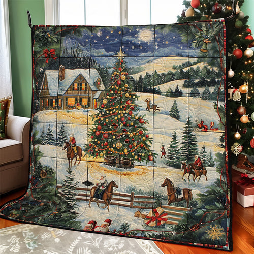 Horse And Christmas Scene WO2208019CL Quilt