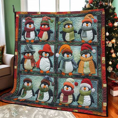 Penguins And The Winter WO2608046CL Quilt