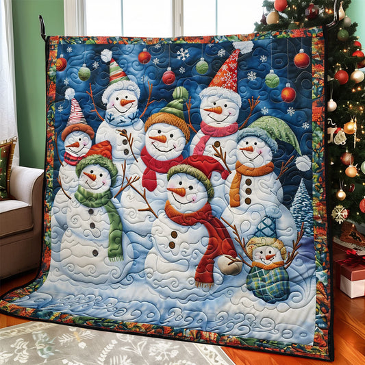 Snowman And Christmas WO2808023CL Quilt