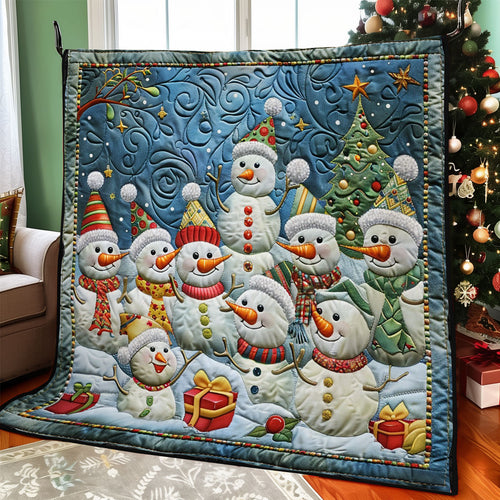 Snowman And Christmas WO2808024CL Quilt
