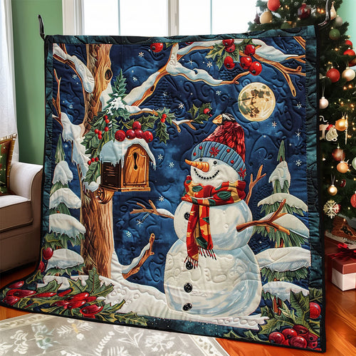 Snowman At The Night WO2308037CL Quilt
