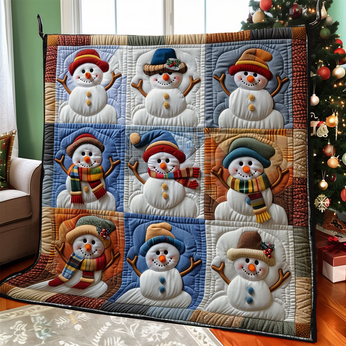 Snowmans WO2908036CL Quilt