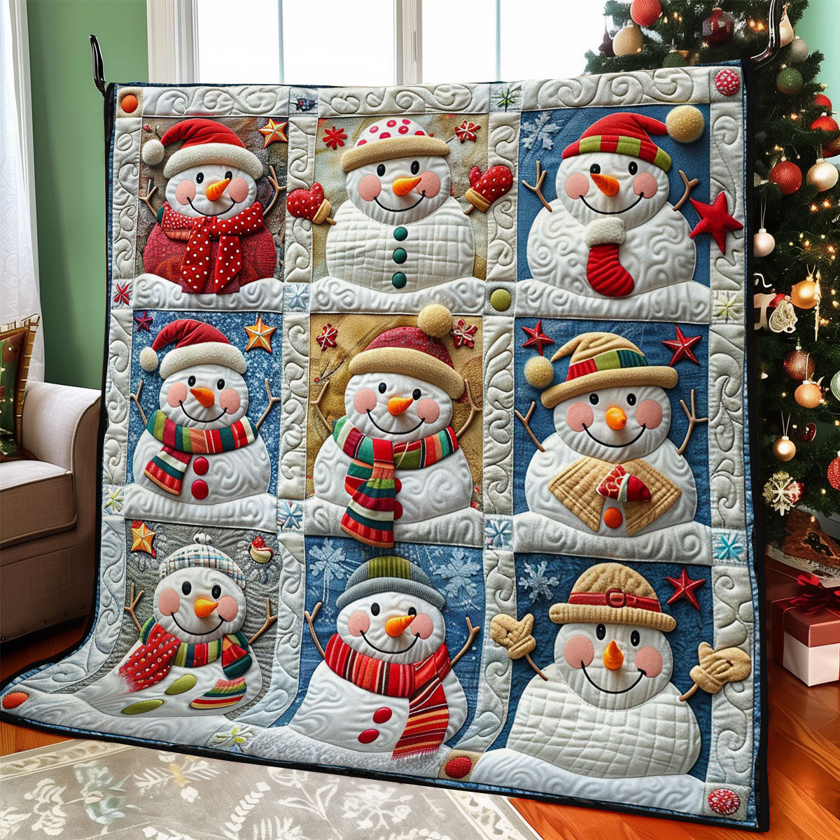 Snowmans WO2908037CL Quilt