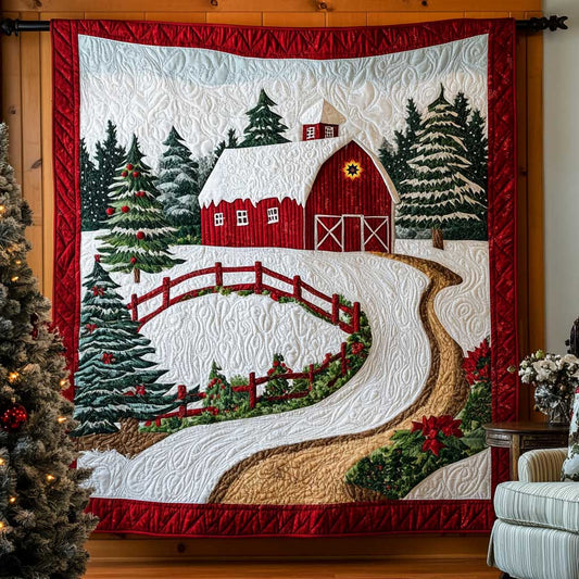 Christmas In Farm WP2511009CL Quilt