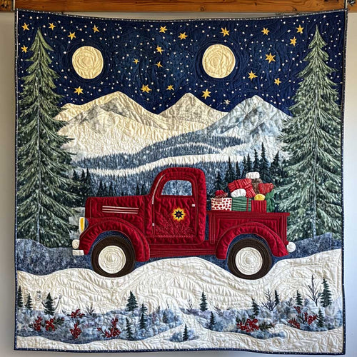 Christmas Truck Snow Mountain WP2511006CL Quilt