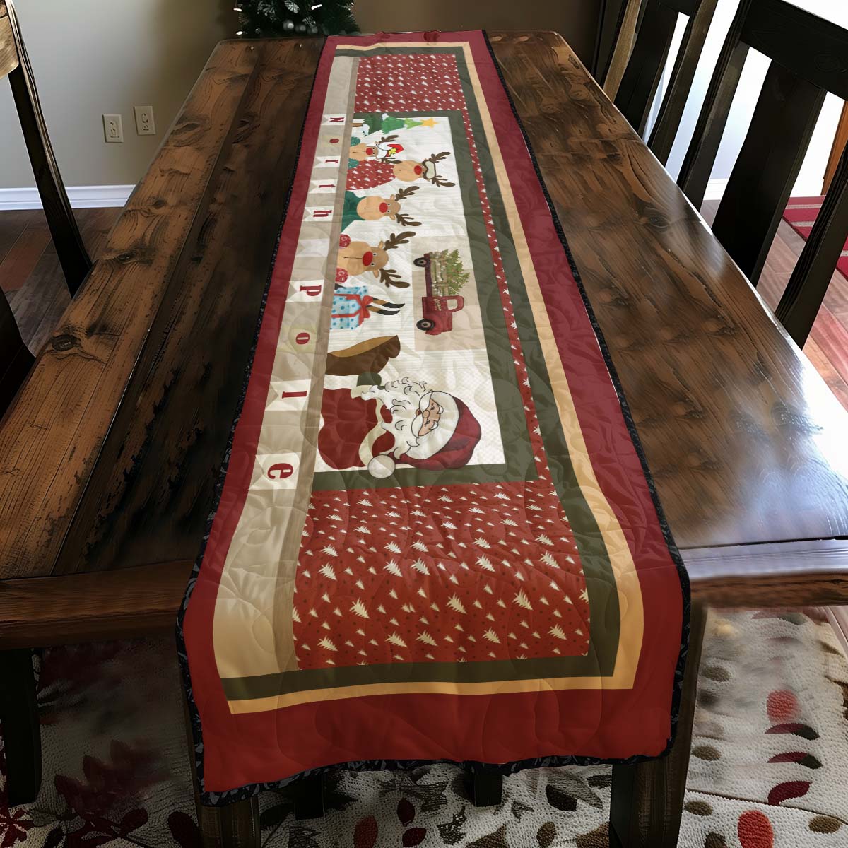 Christmas WJ0808049WQ Quilted Table Runner