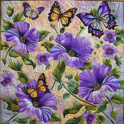 Color Floral Butterfly WM1408013CL Quilt