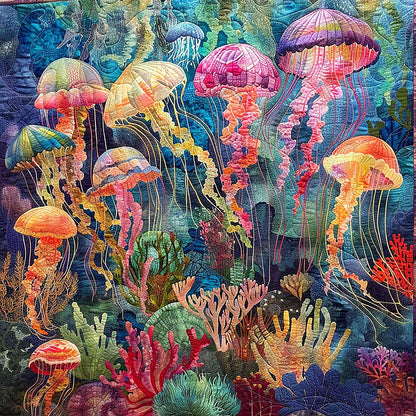Color Jellyfish WM1608031CL Quilt