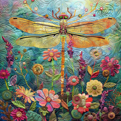 Color Large Dragonfly WM1008065CL Quilt