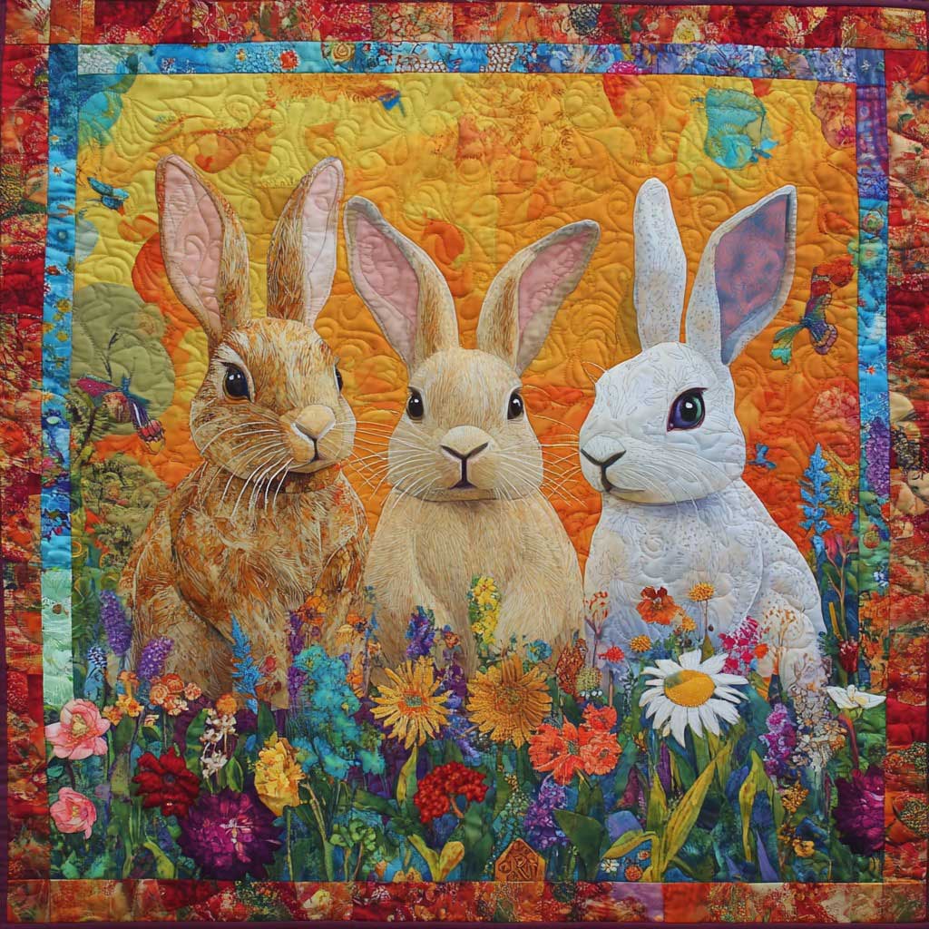 Color Rabbits WM0508004CL Quilt